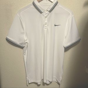🆕 Nike Men’s Dri Fit Golf Polo- Color White - Size Men’s XL — Golf, Tennis